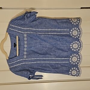 Chambray style blouse